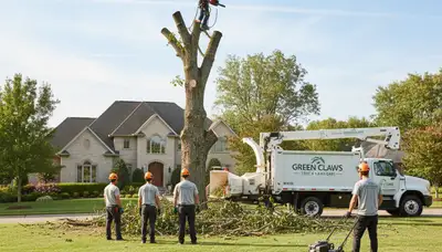 Professional lawn and tree service in Thornton, CO maintaining healthy turf and landscape