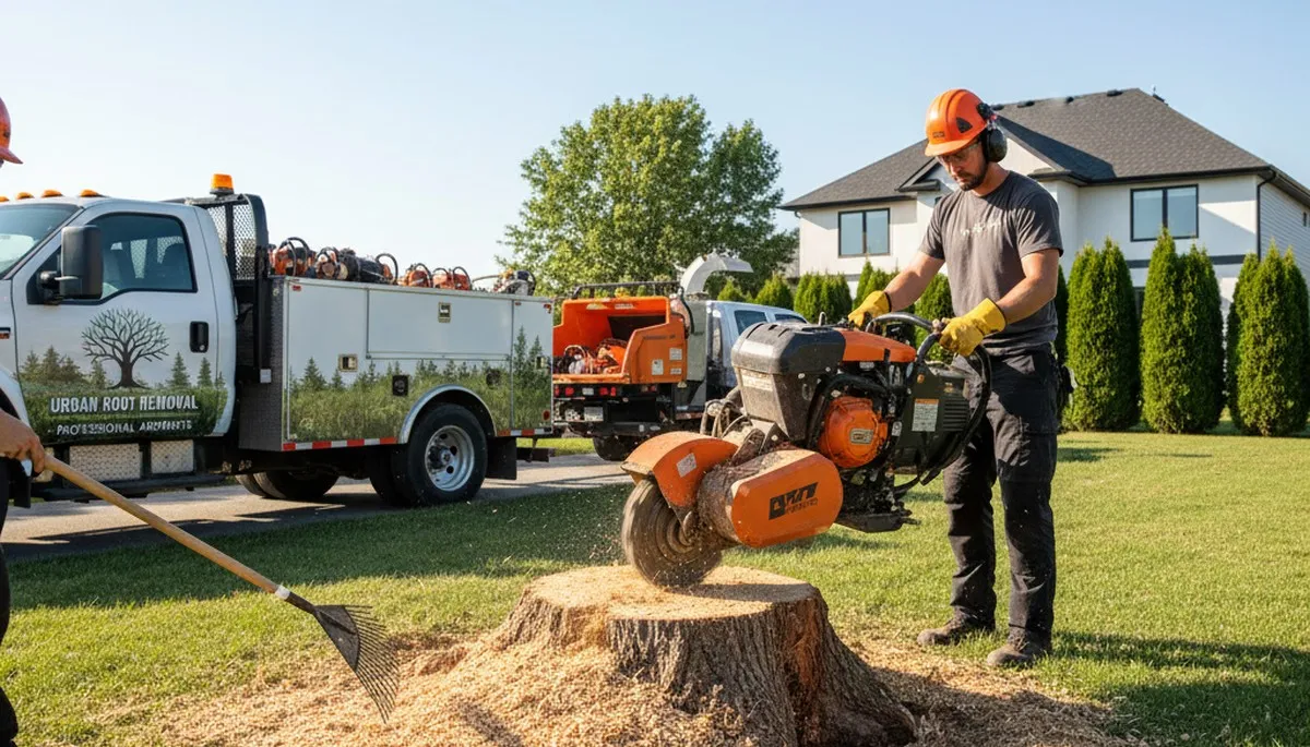 Professional stump grinding service in Thornton, CO by Chop Chop Tree experts