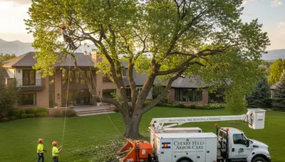 Professional tree removal service in Thornton, CO by certified local arborists