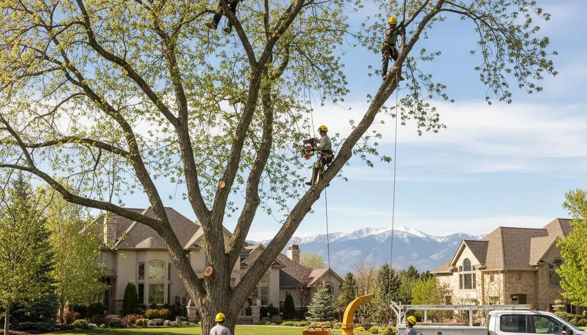 Professional tree removal service in Thornton, CO by certified local arborists