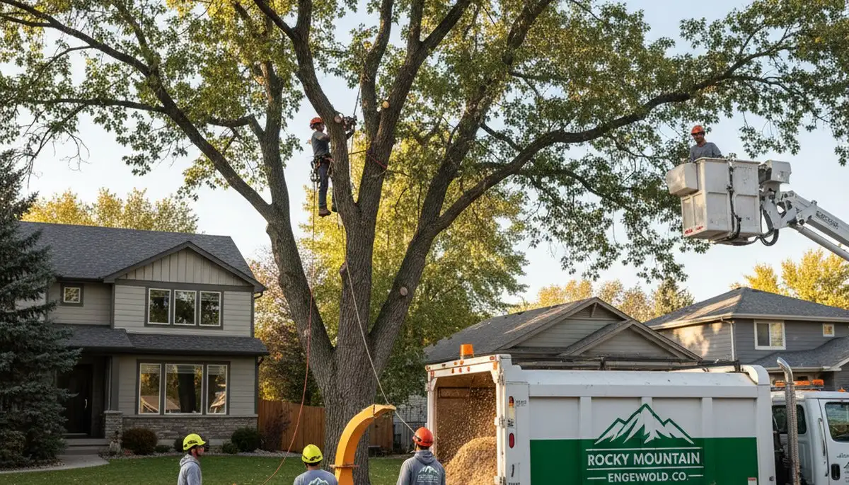 Professional tree removal service in Thornton, CO by certified arborists