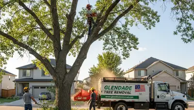 Professional tree removal service in Thornton CO clearing yard safely
