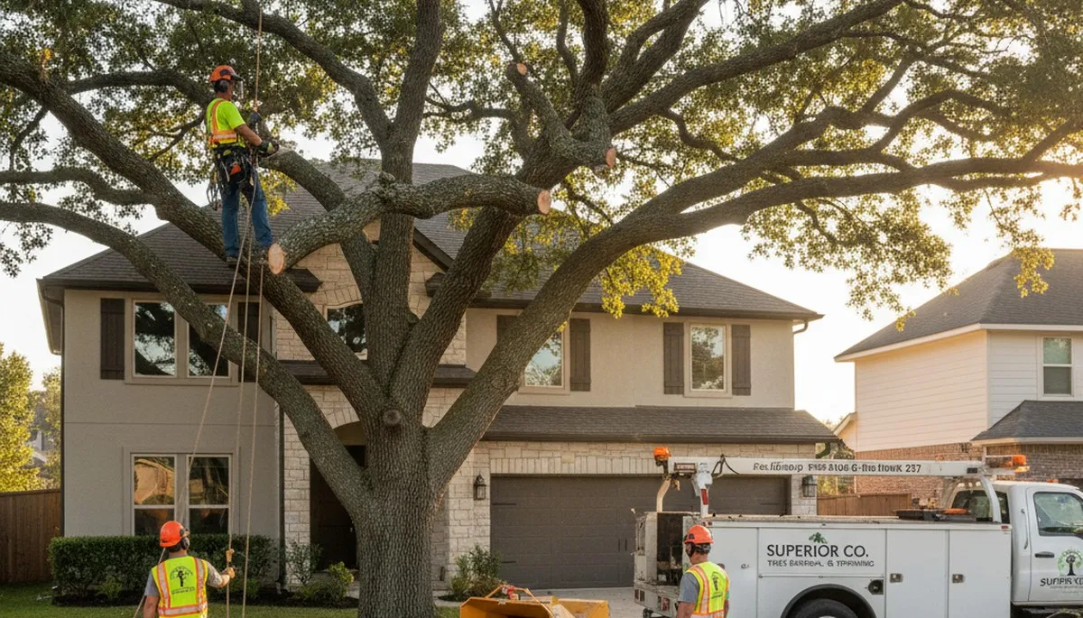 Professional tree removal service in Thornton, CO by certified arborists safely clearing large trees