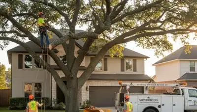 Professional tree removal service in Thornton, CO by certified arborists safely clearing large trees